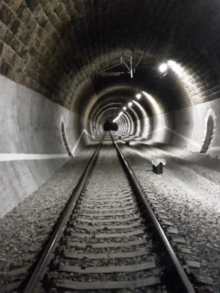 Zvýšení traťové rychlosti v úseku Řikonín – Vlkov u Tišnova, Níhovský tunel